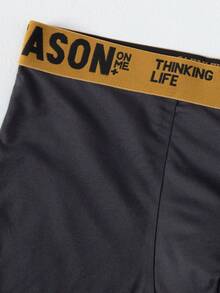 4pcs/Pack Plus Size Men's Solid Color Briefs, Breathable Comfortable Underwear