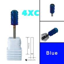 RolinStar Both Hand Tungsten 6.6 Purple Large Round Top Barrel Carbide Barrel Nail Drill Bit And Best Remover For Powder - Multicolor - View 11