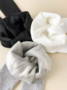 1 Pair Children's Capri-Length Tights, Girls Tights Winter Style, Thickened & Warm, Suitable For Outer Wear & Daily Outfits Baby Toddler Leggings