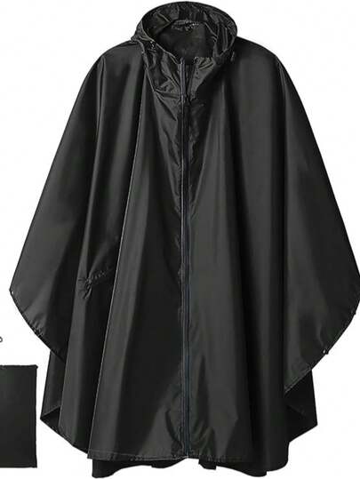 一件轻便拉链连帽雨衣，带口袋，防水便携，适合成人户外活动保暖，也适合闺蜜节、送给小狗、嘉年华、派对装饰、春夏精选、伴娘礼物、房间装饰、卧室装饰、海滩、旅行、男女皆宜、度假等场合。