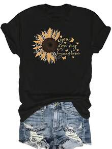 Women T-Shirts - 黑色 - 查看 1