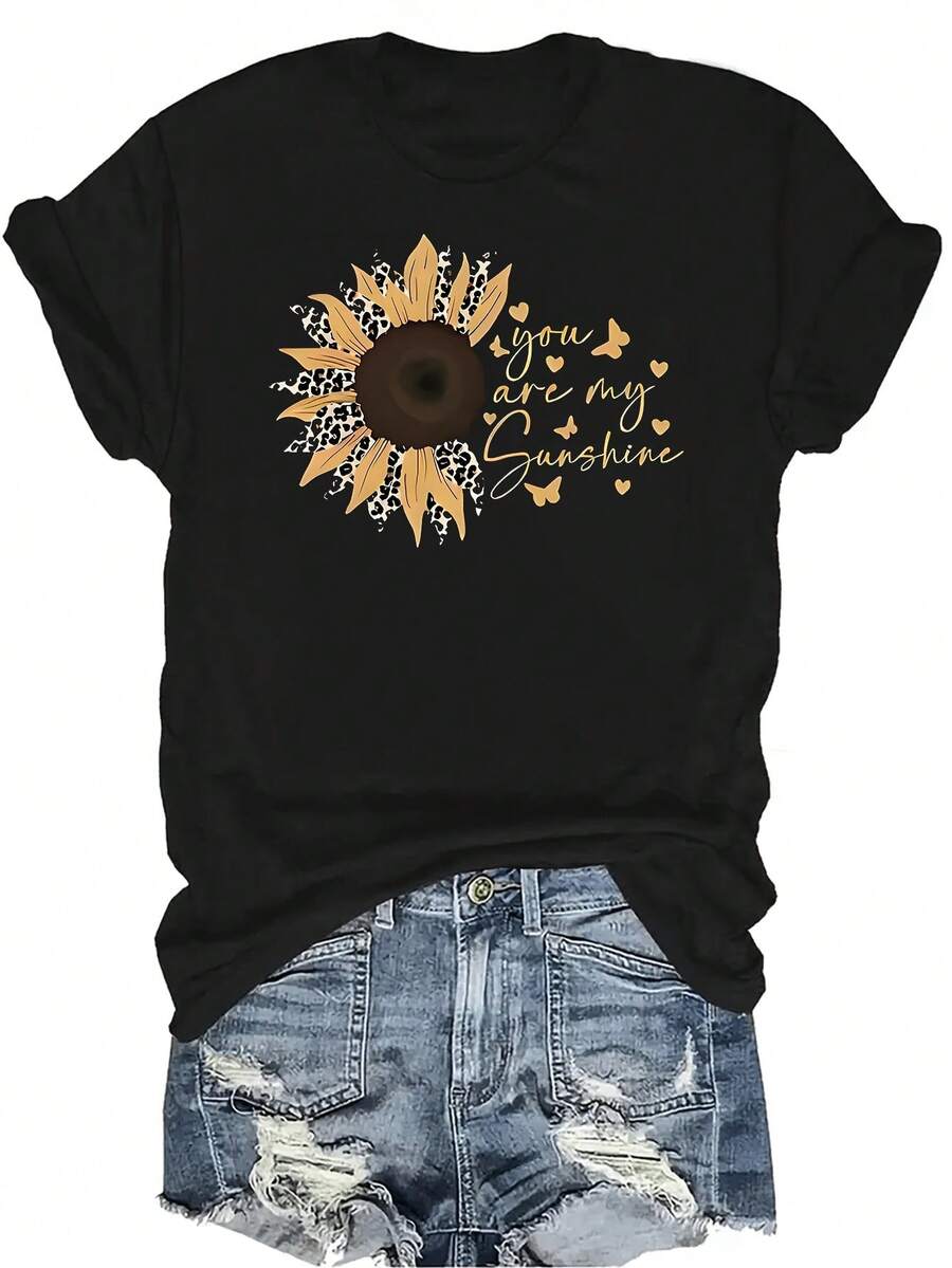 Women T-Shirts - 黑色 - 查看 1