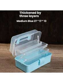 1 Stück wasserdichte mehrstöckige Medizinaufbewahrungsbox - tragbarer Haushalts-Notfallmanager, mit Schnappverschluss, aus strapazierfähigem Kunststoff gefertigt, rechteckiger großer Haushalts-Medizinschrank mit mehreren Fächern, Erste-Hilfe-Tragetasche für Familien-Notfälle