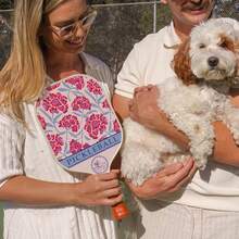 Juego de palas de pickleball, pala de pickleball de fibra de carbono ultraligera y de alta estética para niñas, deportes al aire libre, raqueta deportiva familiar - Rosa Oxidada - Ver 2