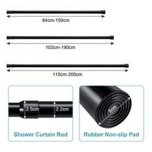 Tension Rod For Curtains No Drill Spring Net Curtain Rods Extendable Door Curtain Pole Adjustable Telescopic Voile Tension Pole For Kitchen Cupboard Bathroom Window - 55-90cm - View 11