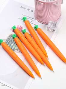 5pcs Or 2pcs,Carrot,Automatic Pencil,0.5mm/0.7mm,Vegetable Shape,Office Stationery For Students,Funny Writing Pens,Activity Pencils,Gifts For Friends,Kids For The School Season