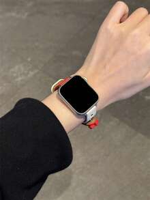 1条超薄替换表带，兼容 42mm、38mm、40mm、41mm、44mm、45mm、46mm、49mm，时尚智能手表表带，适用于Series Ultra2、Ultra SE2、SE 11、10、9、8、7、6、5、4、3、2、1，女士款，可作为学生返校礼物 - 彩色 - 查看 3