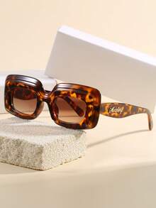 New Oversized Retro Style Glasses, Versatile & Fashionable, Vintage Square Large Frame Plastic Fashionable Glasses, Classic Design For Outdoor Sports, Cycling, Travel, Beach, Driving, Fishing, Summer, Classic Square Frame Style, Youthful Choice, Suitable For Daily Casual, Outdoor Activities, Photoshoot, Holiday Parties And More