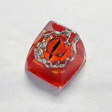 1pc Resin Personalized Original Design Halloween Metal Devil Eye Cherry Blossom Keycaps, SA-R1 Cross-Axis Interstellar Cutsom Keycaps, Cherry MX Keycaps Mechanical Keyboard Valentine's Day Gift