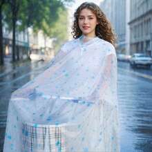 Płaszcz przeciwdeszczowy na rower, jednoczęściowy, zapewniający pełne pokrycie, lekki i łatwy w przechowywaniu, podwójny daszek skutecznie zapobiega deszczowi, odpowiedni dla nastolatków i dorosłych