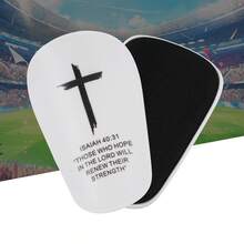 1 Pair Cross Pattern Football Shin Guards - Durable Football Gear, Fashionable Design, Comfortable, Unisex Football Accessory