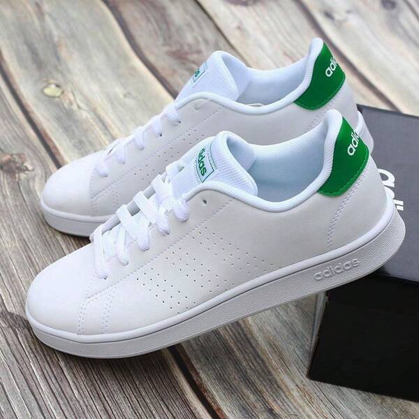 ADIDAS ADVANTAGE BLANC VERT (JUNIOR) RÉF EF0213 PRODUIT 100% ORIGINAL