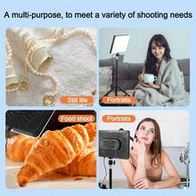 11-Inch USB LED Video Light Panel With Adjustable Tripod Stand, For Photography, Live Streaming And Video Recording - one-size - View 10