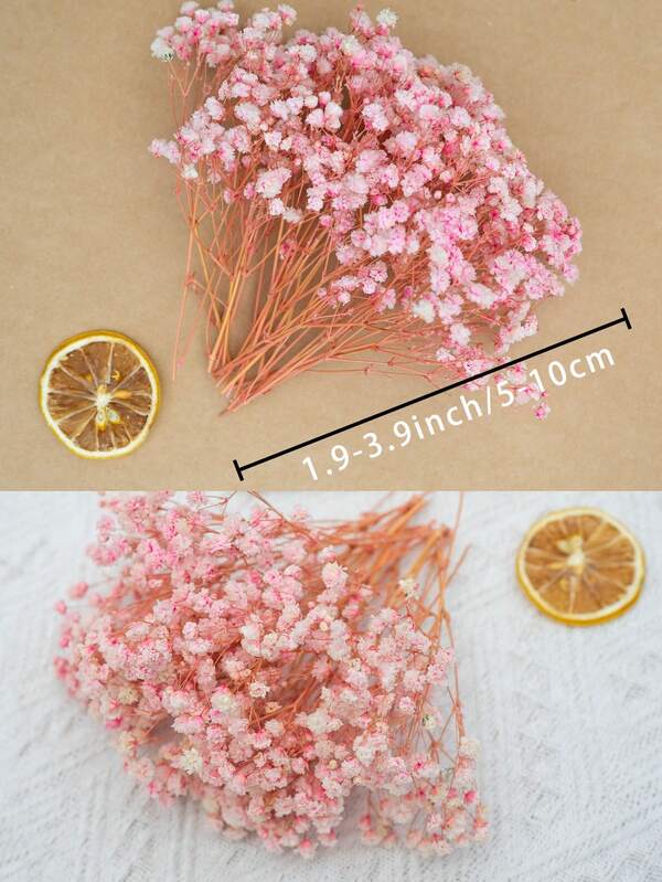 50/100 peças de mini flores artificiais secas de hálito de bebê, vaso de flores de marfim, decoração para casamento, casa, escritório, festa, jardim, confecção de cartões, faça você mesmo