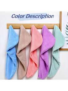 4 chiếc mũ trùm tóc nhanh khô cho nữ - Mũ tắm nhung san hô thấm hút tốt để làm khô và quấn tóc - Phụ kiện phòng tắm, trang trí nhà cửa, trang trí mùa thu, khăn tắm cho mùa tựu trường, khăn tắm cho thẩm mỹ viện, khách sạn, thể thao, đồ dùng thiết yếu tại nhà, khăn tắm, chăm sóc da - Một kích thước phù hợp với tất cả - Xem 7