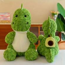 Sac à dos en peluche verte en forme de dinosaure, poupée interactive à mâcher, soulagement de l'anxiété, compagnon de sommeil, poupée à mâcher durable, poupée en peluche, poupée animal en peluche