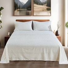 Black Sheets, Deep Pocket, 1800 Thread Count, Soft Breathable, Cute Printed Boho Farmhouse Bed Sheets, Up To 18 Inch - Brown and Green - View 8