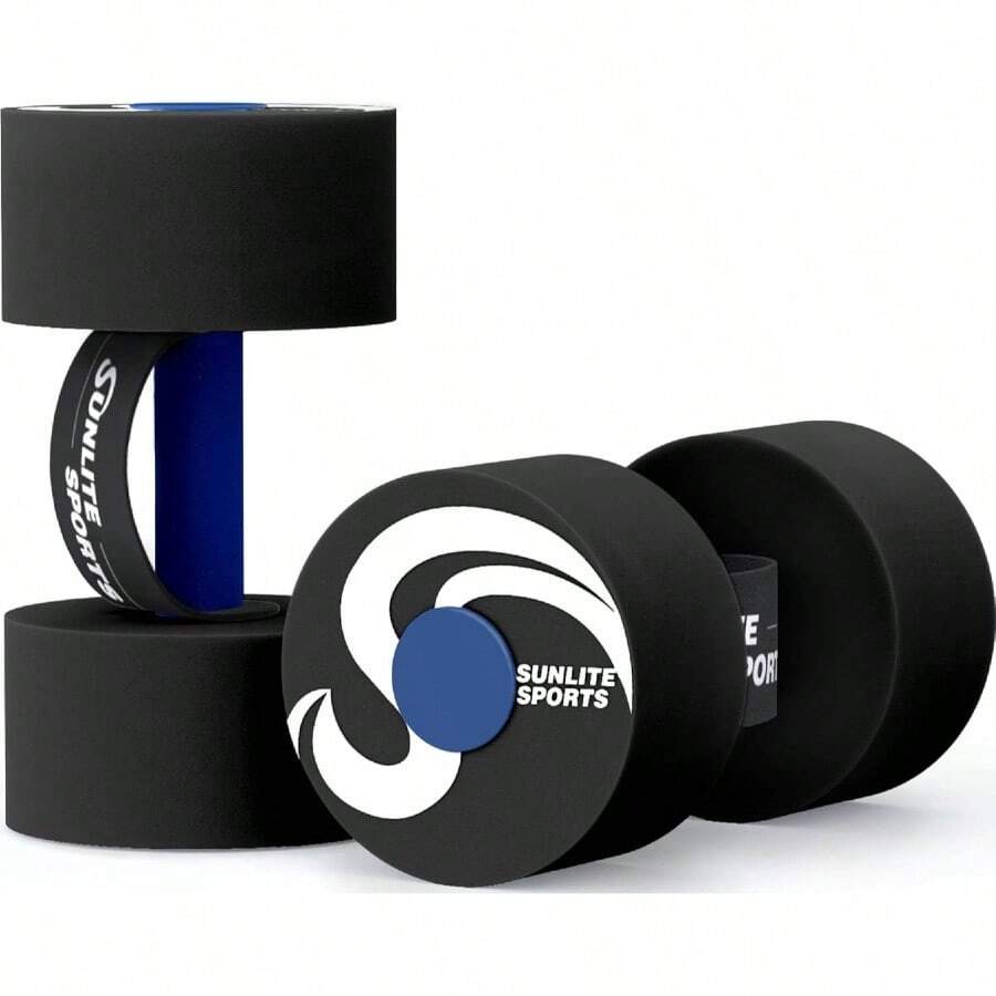 - Mancuernas de ejercicio para piscina, equipo aerbico de agua, mancuernas de espuma EVA de alta densidad con tira de asa, terapia acutica, entrenamiento de piscina, ejercicio de - Rendimiento negro + X-large - Ver 1