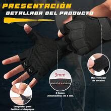 Guantes de Fitness,Guantes de Fitness para Hombres,Guantes de Fitness para Mujeres,Adecuados para Levantamiento de Pesas,Entrenamiento,Fitness,Suspensión,Dominadas,Guantes de Ciclismo - CH - Ver 2