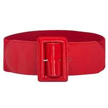 Nuevo cinturón elástico para mujer, adecuado para chaquetas acolchadas, correa ajustable casual para la cintura, a juego con abrigos de piel sintética de color negro