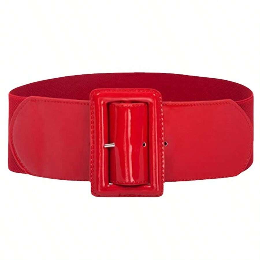 Nuevo cinturón elástico para mujer, adecuado para chaquetas acolchadas, correa ajustable casual para la cintura, a juego con abrigos de piel sintética de color negro