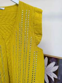 Women Tops - Mustard Yellow - View 3