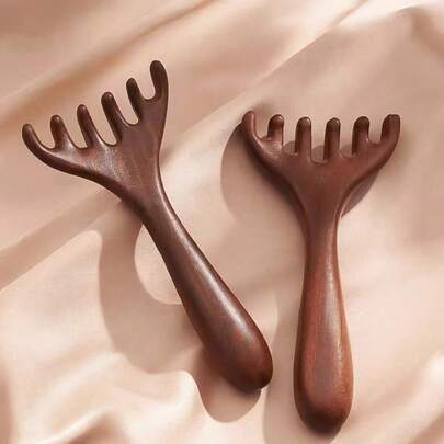 1 件/2 件头部经络按摩梳、颈部提升放松器、肩颈按摩梳、按摩理疗梳，适用于经络按摩以缓解压力、缓解情绪身体护理旅行、户外、运动、办公室、学校、发夹、头发、美发工具