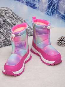 Warme Stiefel für Kleinkind Mädchen Winterstiefel Kinderschuhe Regenstiefel wasserdicht für Outdoor