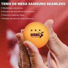 Set de Pelotas de Pong, Tenis De Mesa, 60 Piezas 40 mm Práctica Durable Bolas de Pong, Alto Rendimiento y Tecnología, para el Entrenamiento de la Competencia Entretenimiento - Naranja - Ver 12