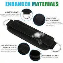 JASUVII Bandas Elasticas Fitness, Barra de Pilates Multifuncional de 11 Piezas, Bandas de Tobillo para Entrenamiento, Equipo de Ejercicio Glúteos para Mujeres Piernas y Glúteos - AWB - Ver 2