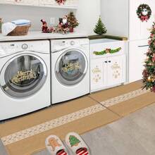 Tapis de sol, ensemble de tapis en peluche de fausse laine pour cuisine, salle de bain et entrée, tapis d'entrée résistant à l'huile et anti-salissures, tapis absorbant pour la maison, convient pour la salle de bain, la cuisine, la chambre, la buanderie et l'entrée