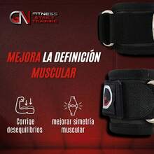 Grilletes para Muñecas Gym, Muñequera para polea, Grillete muñeca hombre, Correa para mano, Accesorios de gimnasio, Modifica tu Entrenamiento de Pesas - 1 - Ver 3