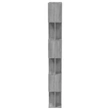 Libreria/Pareti divisorie Larryhot Sonoma Grey 80x24x192 cm Legno ingegnerizzato, resistente e durevole, facile da montare, stile decorativo, adatto per riporre soprammobili, statuette, libri, piccoli oggetti, ecc. - Grigio - Visualizzare 6