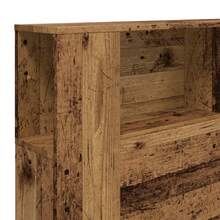 Cabecero de cama de madera antigua Larryhot, 180 x 18,5 x 102,5 cm, resistente y duradero, fácil de montar, estilo decorativo, ideal para dormitorio. - Marrón - Ver 7