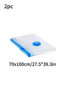 Túi lưu trữ nén chân không dày, thích hợp cho quần áo, chăn, áo khoác lông vũ, túi lưu trữ chống ẩm chống mối mọt đóng gói chân không, dụng cụ sắp xếp khi đi du lịch - Trong sáng - Xem 19