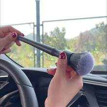 1pc Car Interior Cleaning Brush, Soft Bristle Duster Brush, Crevice Cleaning Brush, Suitable For Car Interior, Window Dust Cleaning, Computer Keyboard Cleaning