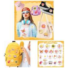 22Pcs Summer Iron On Patches Vintage Embroidered Patches Cute Hawaiian Applique Patches Clothing Backpacks Jeans Hats