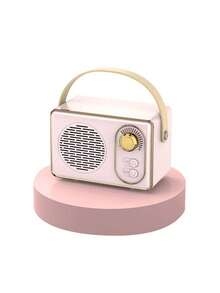 Altavoz Bluetooth portátil y inalámbrico vintage, compatible con reproducción USB/tarjeta TF, altavoz pequeño y creativo de alta calidad, opción de regalo ideal