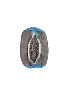 1pc Washing Machine Shoe Bag, Suitable For Various Shoes - Gray With Blue Zipper, Soft Thermal Lined, Effectively Protects Clothing, Especially Suitable For Sneakers And Casual Shoes. This Laundry Bag Is Also An Ideal Choice For Holiday Travel, Travel Bags And Travel Accessories. Must-Have For Graduation Season. - Grey - View 14