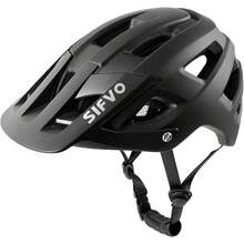 [Envíos locales] Casco de Bicicleta Unisex Talla M/L 54-62cm, con Visera,  y Cómodo, para Ciclismo de Montaña y Carretera, Adultos y Jóvenes - Negro - Ver 2