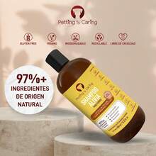 PETTING IS CARING - ALIVIA Shampoo para Perro Shampoo Natural Champú - Aloe Vera Fragancia de Lavanda 97% Ingredientes Origen Natural Mascotas Perros Gato - Nutrición - 480 ml - Ver 2