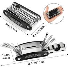 YL Multifuncional Kit de Herramientas para bicicleta Kit de Reparación de Bicicletas con bicicleta bomba Y herramienta de reparación de neumáticos - 1 - Ver 4