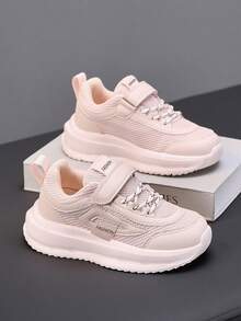 A Pair Summer Shoes For Girls Girls Kids Shoes Fashion Sneakers Shoes Kids Girls Sport Girl Sneaker Kids Purple Shoes Running Shoes Girls Girls Blush Trainers Block Colours Kids Sport Shoes Light Boot Females - Pink - View 3