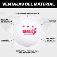 Set de Pelotas de Pong, Tenis De Mesa, 60 Piezas 40 mm Práctica Durable Bolas de Pong, Alto Rendimiento y Tecnología, para el Entrenamiento de la Competencia Entretenimiento - Blanco - Ver 3