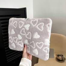 纯色简约奢华星形图案笔记本电脑/平板电脑保护套，多种尺寸可选 - 藕粉色 - 查看 4