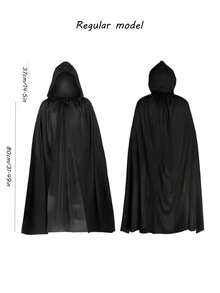 Capa de Segador de Halloween - Capa de lona negra para disfraces de vampiro, perfecta para fiestas y cosplay, Navidad