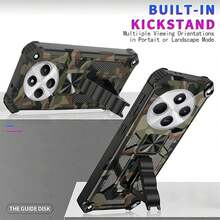 Redmi 14C 4G Phone Case, Camouflage Design Phone Case With Built-In Kickstand, Heavy Duty Shockproof Camouflage Protective Cover