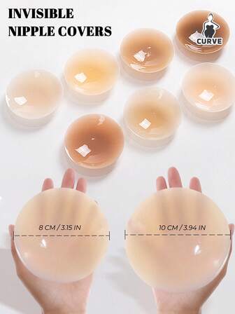 1/2 pares de pezoneras de silicona reutilizables e invisibles, almohadillas autoadhesivas para el pecho y los senos, accesorios para levantar el busto para mujeres