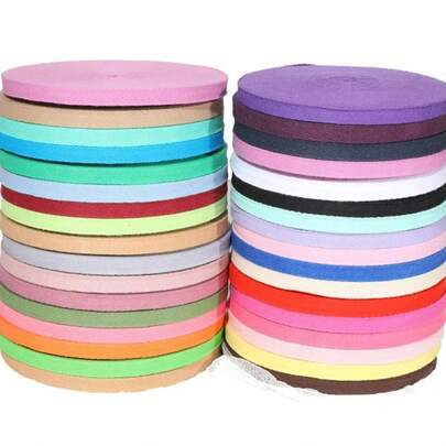 1 rouleau de 45 mètres de ruban en coton de 10 mm, motif arête de poisson, ruban fait main de 1 yard pour vêtements, décoration de mariage et de fête, artisanat de couture et de DIY