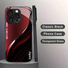 Compatible With Samsung Galaxy S25, S24, S23, S22, S21, S20 FE And Other A Series Models, The New Fashionable Glass Mobile Phone Case, Compatible Withi Phone17/IPhone17Pro/IPhone17Pro Max 16 15 14 13 12 11 Pro Max And Other Models - Trộn màu 2 - Xem 1